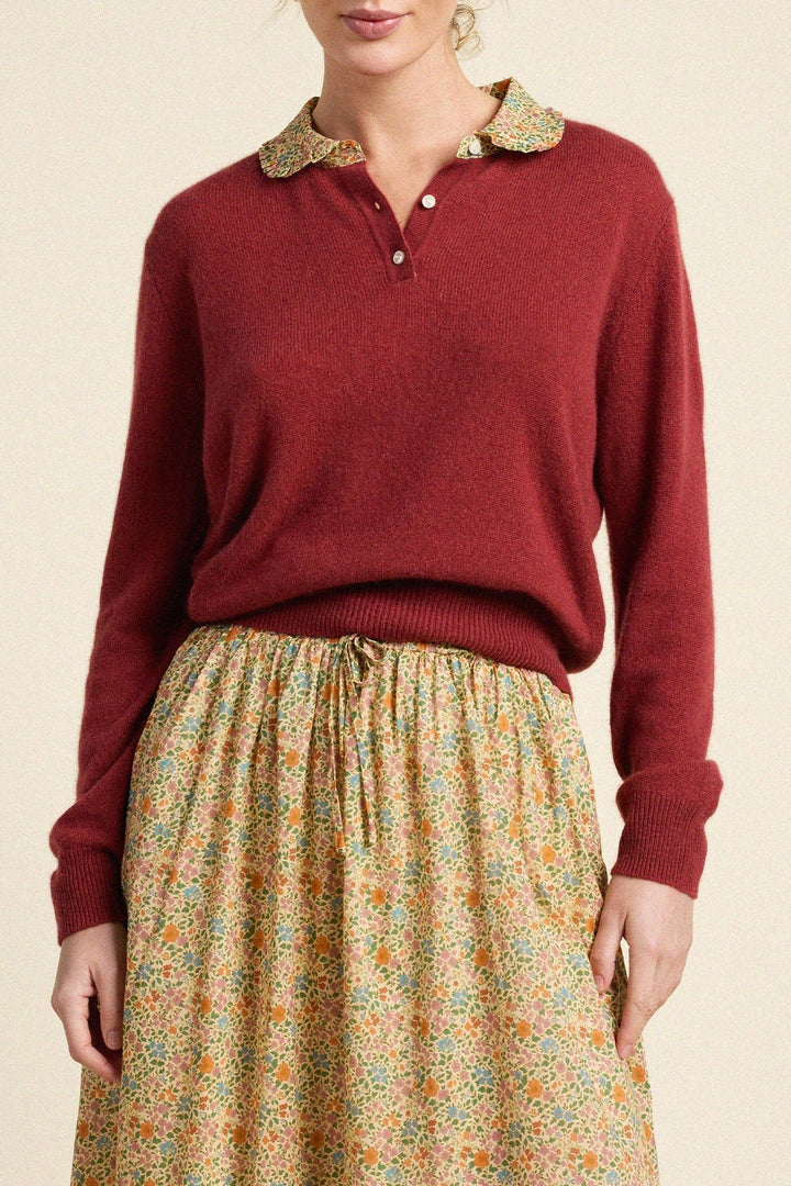 Trovata - Clementine Sweater Pink/Red - Kalifornia Jean Bar