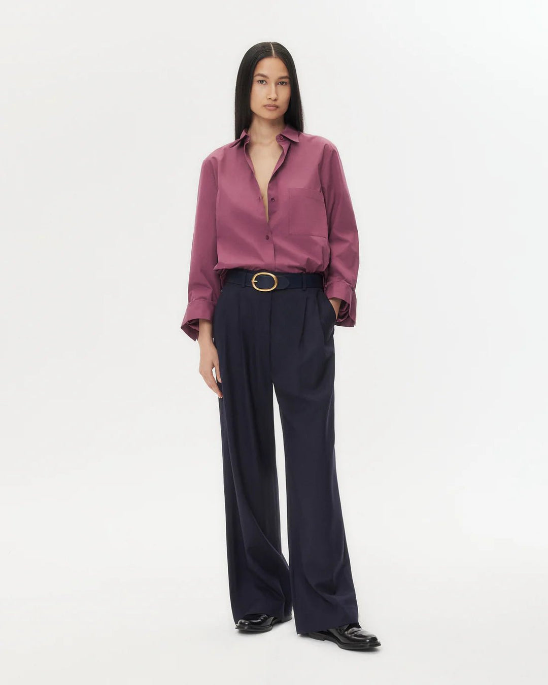 TWP - Crushed Violets Next Morning Shirt - Kalifornia Jean Bar