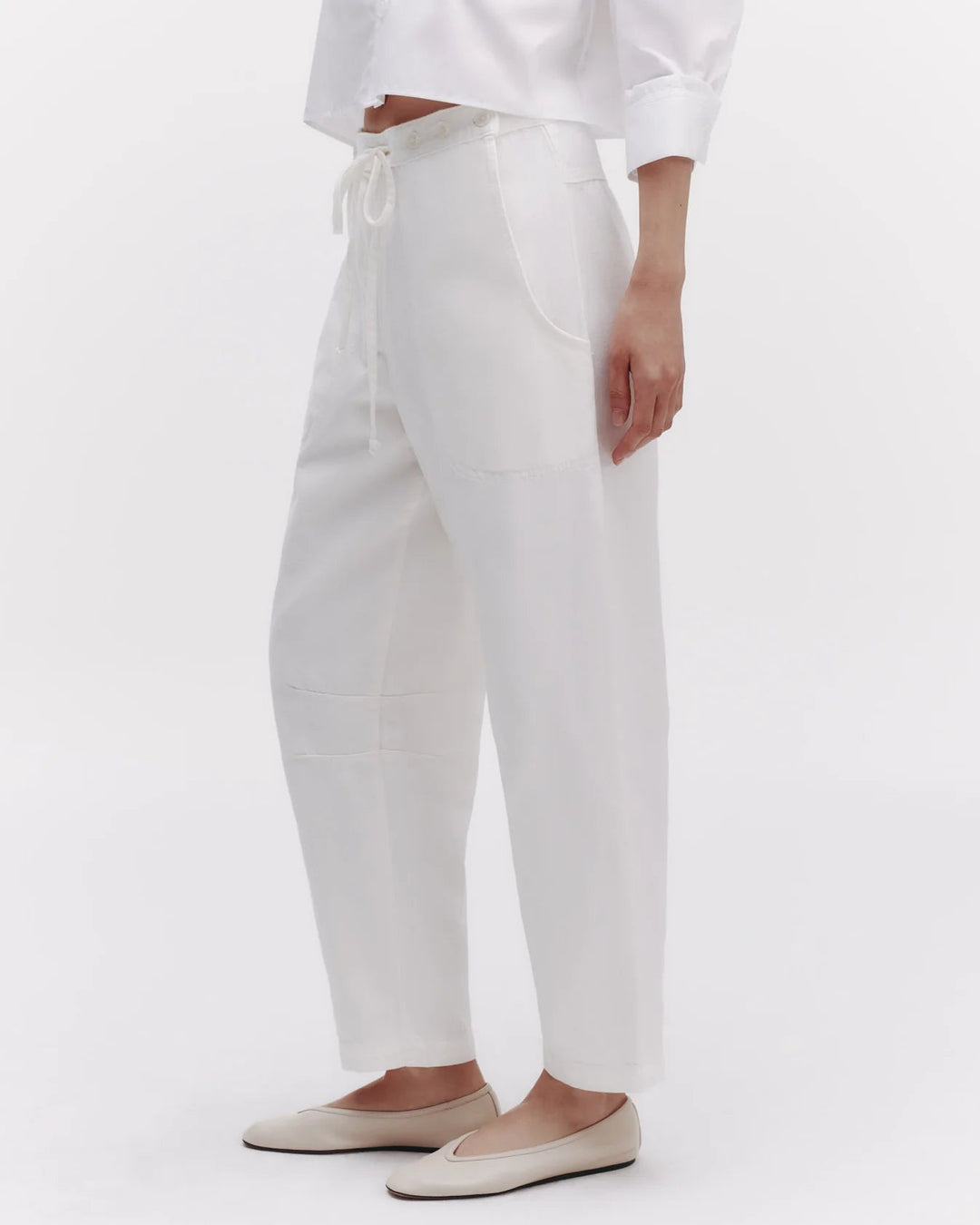TWP - Jetties Beach in White Japanese Denim - Kalifornia Jean Bar