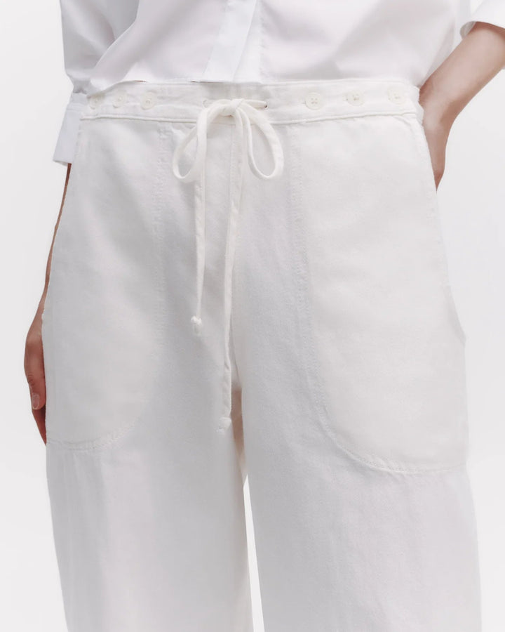 TWP - Jetties Beach in White Japanese Denim - Kalifornia Jean Bar