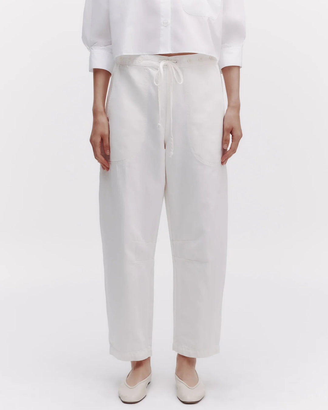 TWP - Jetties Beach in White Japanese Denim - Kalifornia Jean Bar