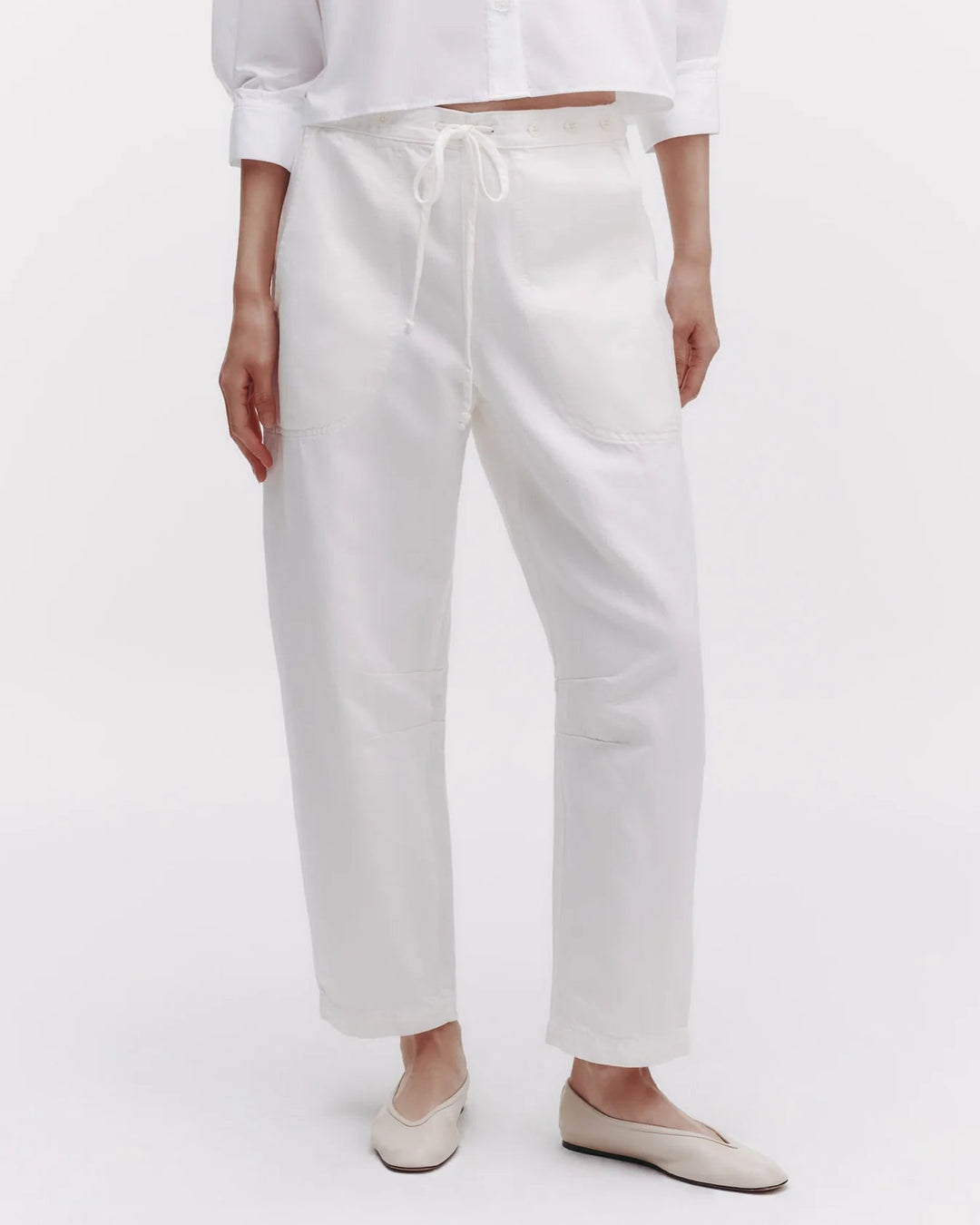 TWP - Jetties Beach in White Japanese Denim - Kalifornia Jean Bar