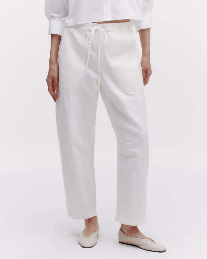 TWP - Jetties Beach in White Japanese Denim - Kalifornia Jean Bar
