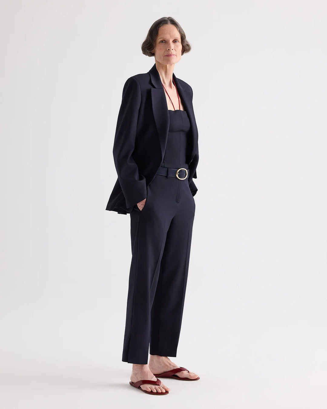 TWP - Midnight Roberts Trouser Italian Wool Twill - Kalifornia Jean Bar