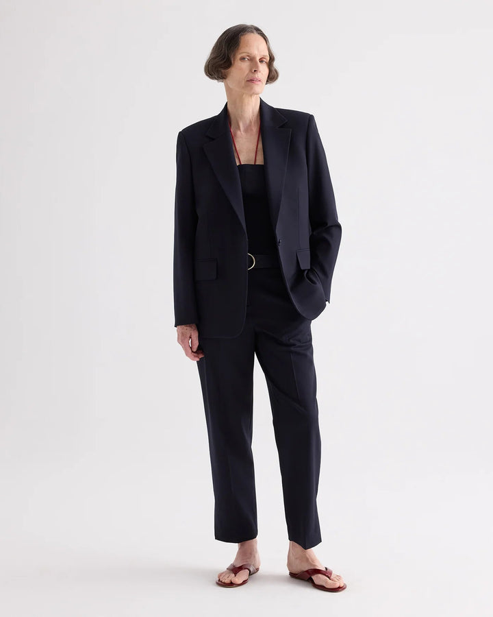 TWP - Midnight Roberts Trouser Italian Wool Twill - Kalifornia Jean Bar