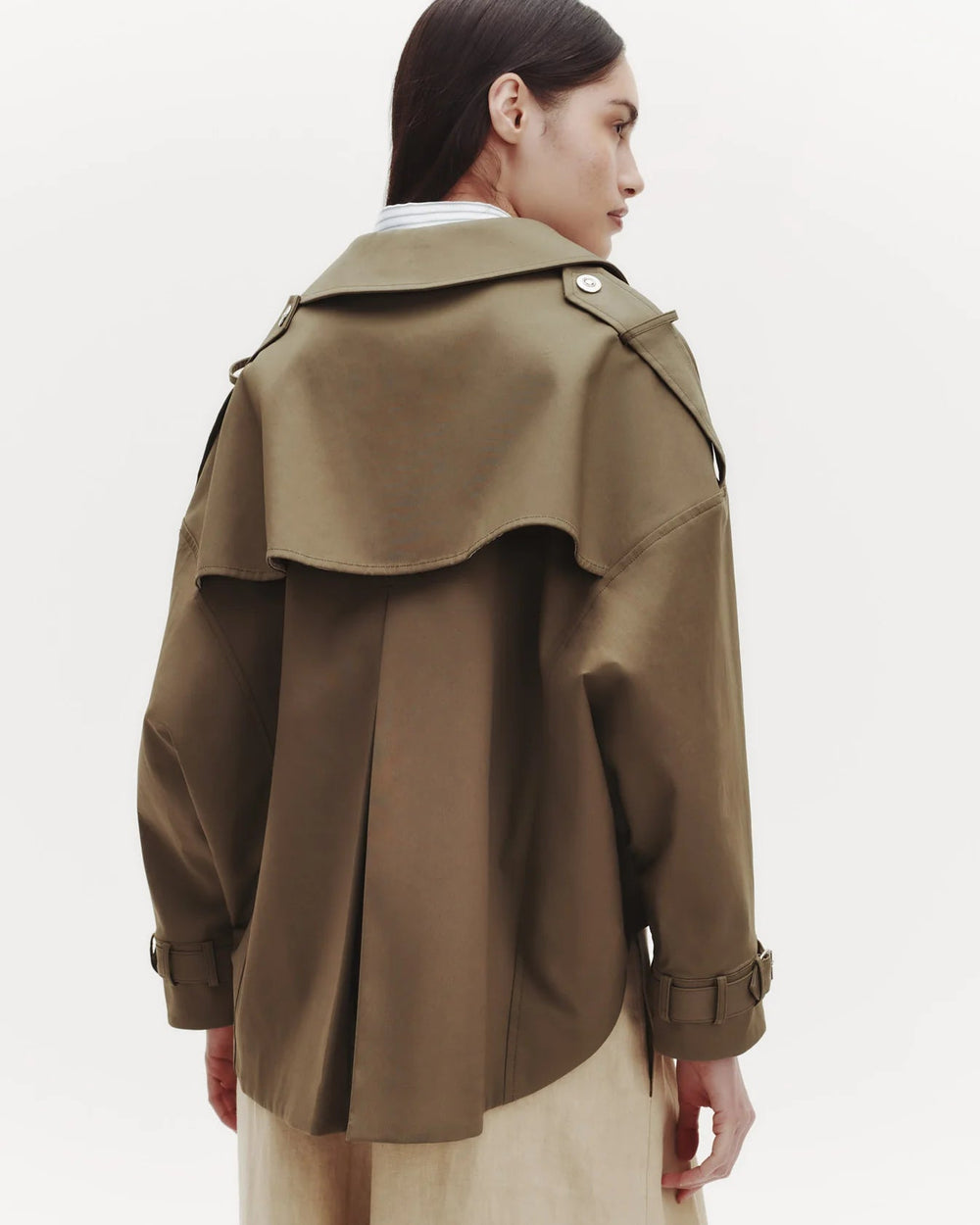 TWP - Military/Ivory Bogie Jacket in Waterproof Canvas - Kalifornia Jean Bar