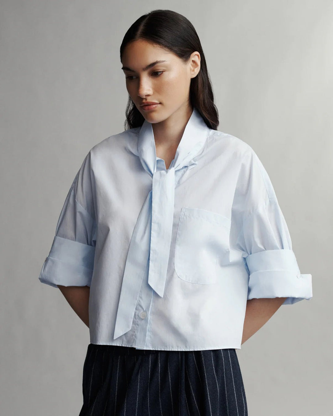 TWP - Next Ex with Tie in Baby Blue - Kalifornia Jean Bar