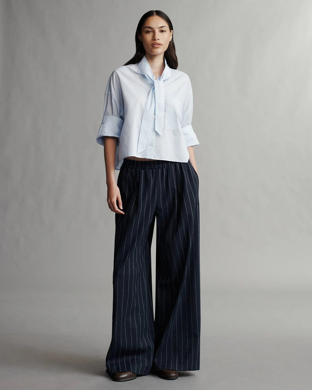 TWP - Next Ex with Tie in Baby Blue - Kalifornia Jean Bar