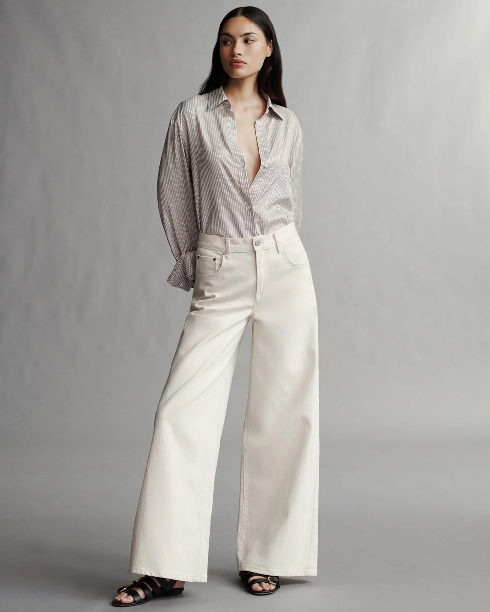 TWP - Tiny Dancer in Natural - Wide Leg Jean - Lightweight Cotton - Kalifornia Jean Bar
