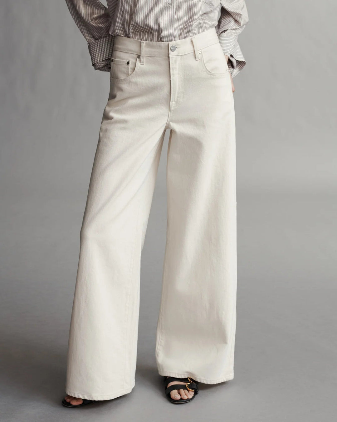 TWP - Tiny Dancer in Natural - Wide Leg Jean - Lightweight Cotton - Kalifornia Jean Bar