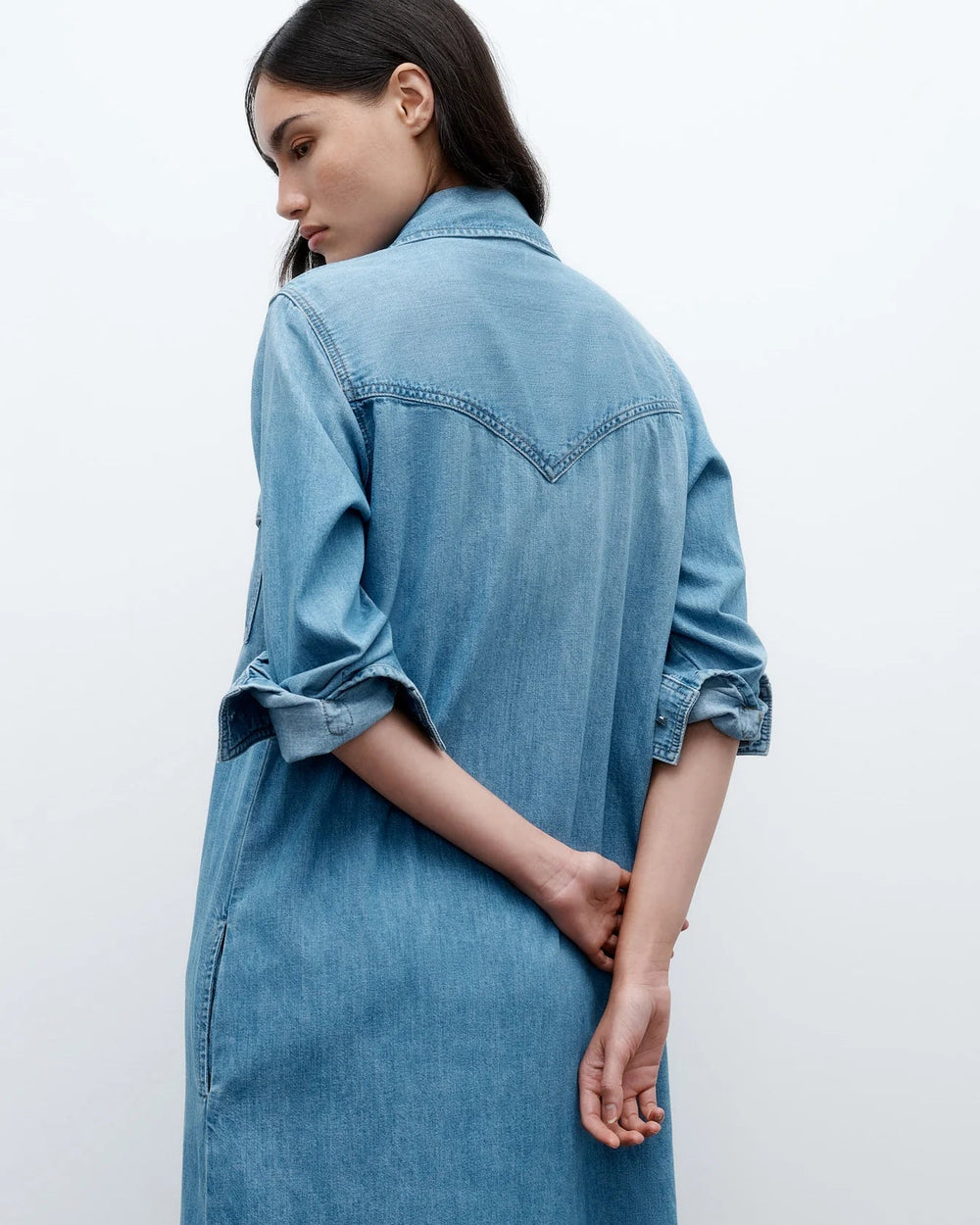 TWP - Vintage Wash Cowboy Maxi Dress - Kalifornia Jean Bar