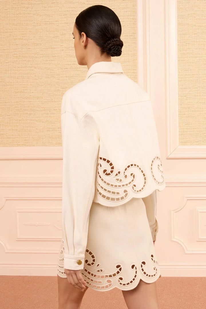 Ulla Johnson - Bobbi Eyelet Jacket Cowrie - Kalifornia Jean Bar