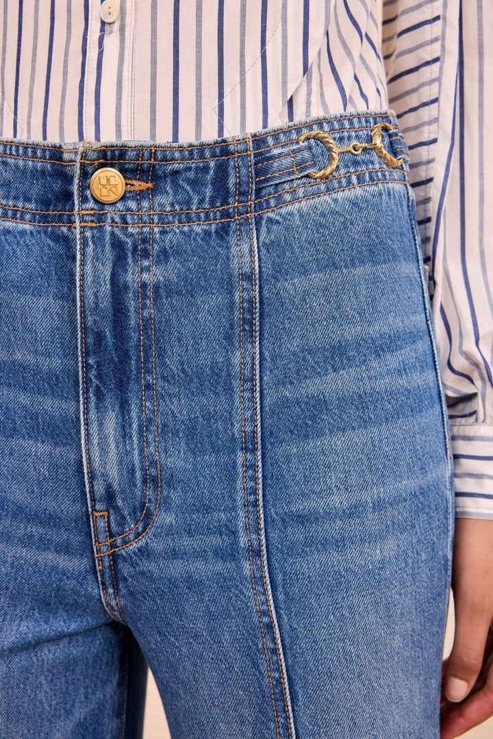 Ulla Johnson - Danube Delphine High Rise Jean - Kalifornia Jean Bar