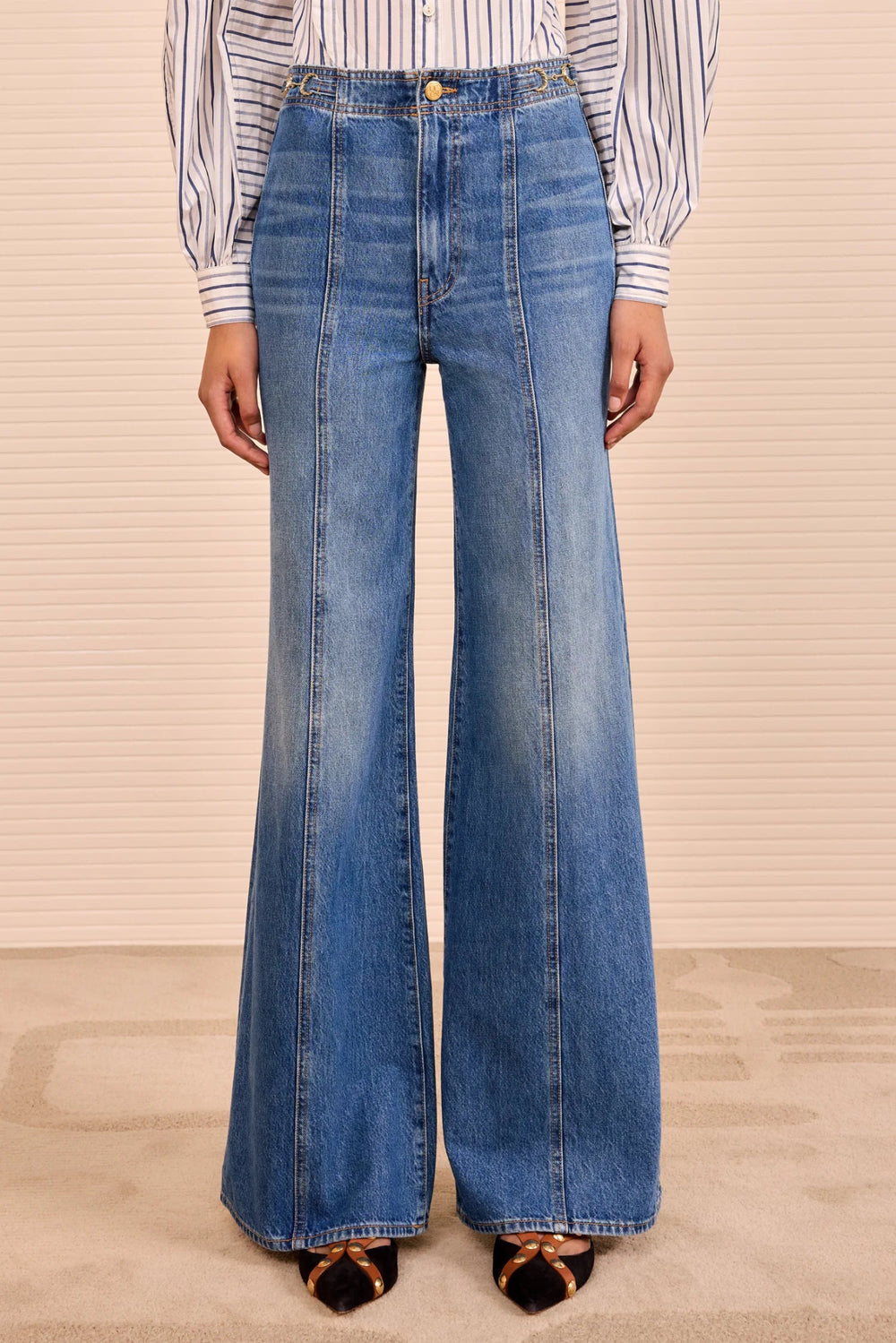 Ulla Johnson - Danube Delphine High Rise Jean - Kalifornia Jean Bar