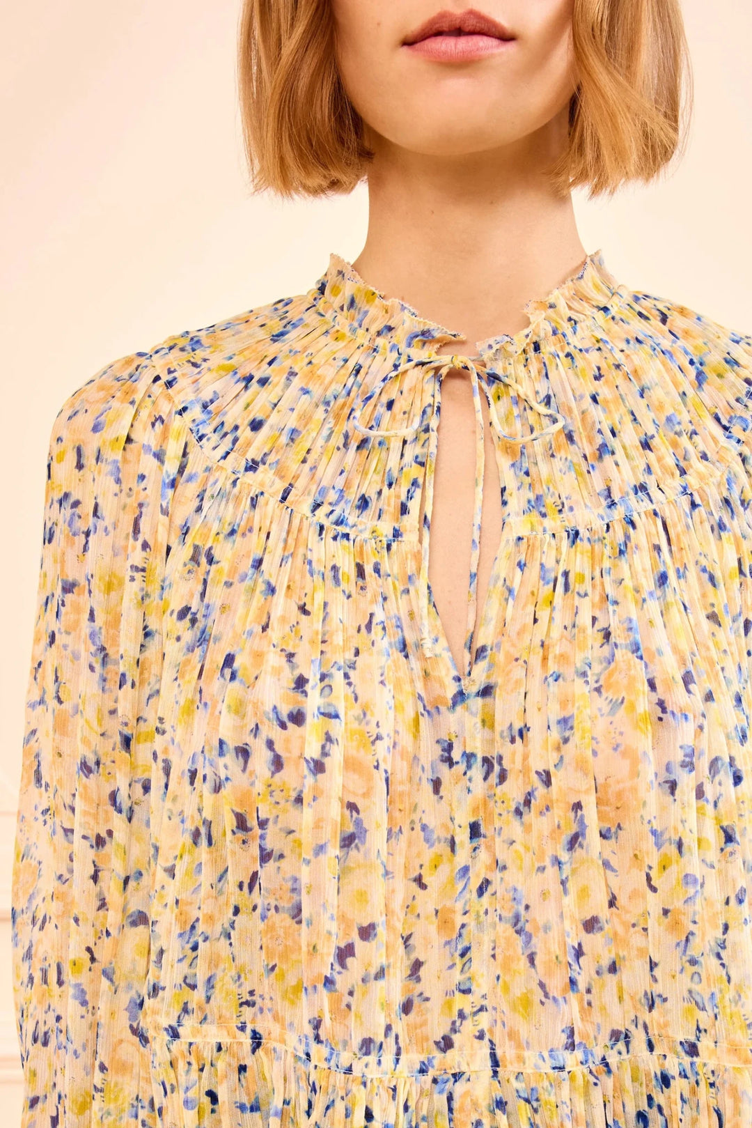 Ulla Johnson - Leandra Silk Daffodil Blouse - Kalifornia Jean Bar