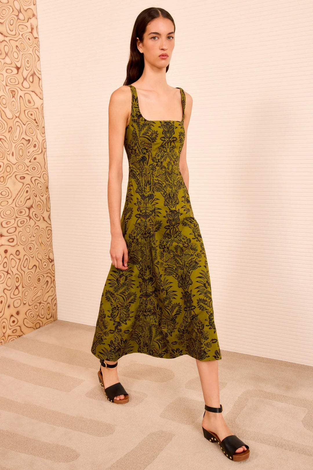 Ulla Johnson - Olive Flora Natali Tank Dress - Kalifornia Jean Bar