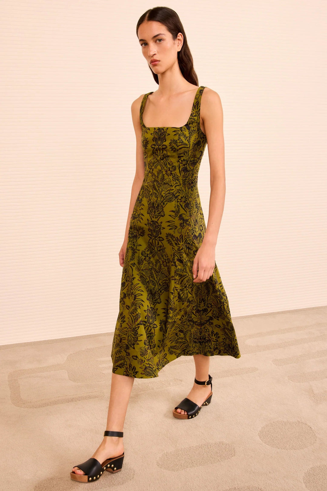 Ulla Johnson - Olive Flora Natali Tank Dress - Kalifornia Jean Bar