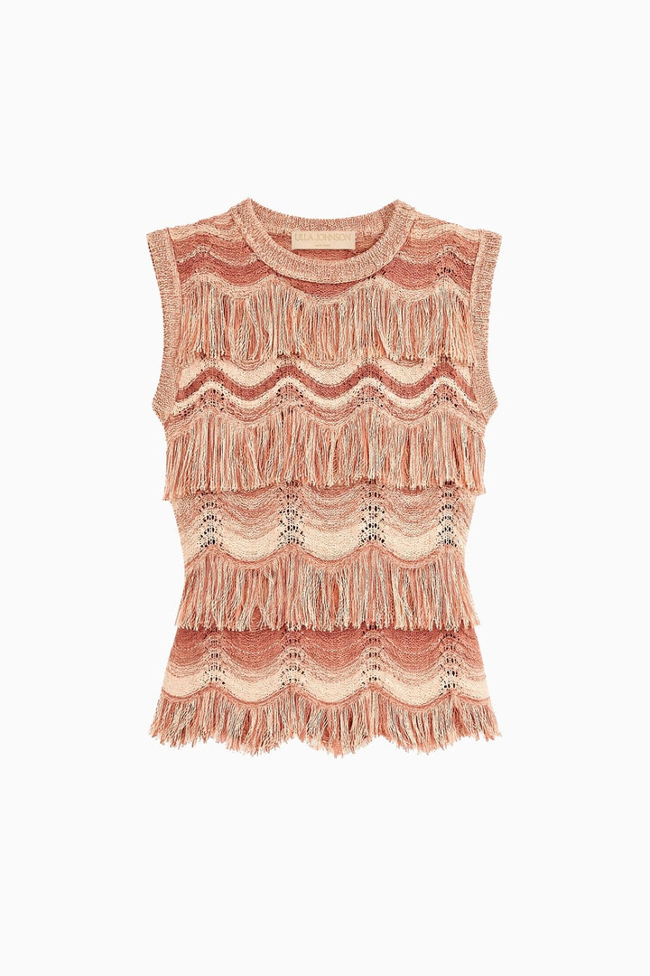 Ulla Johnson - Vida Knit Top in Terracotta Rose - Kalifornia Jean Bar
