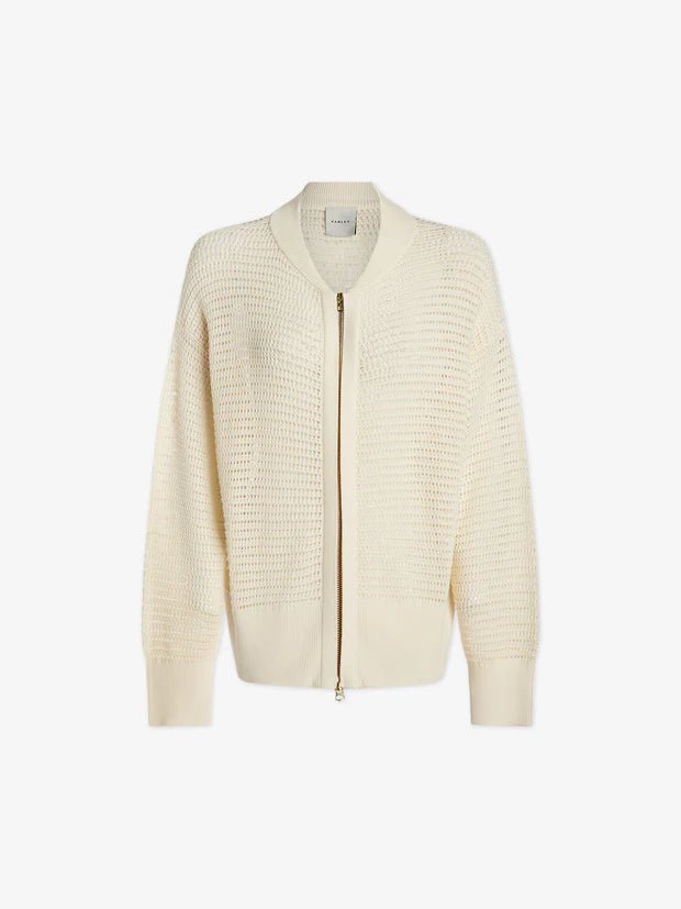 Varley - Ward Knit Jacket Egret - Kalifornia Jean Bar