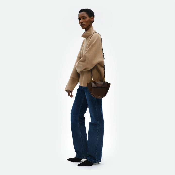 Wandler - Hortensia Mini Bag in Soil Caviar - Kalifornia Jean Bar