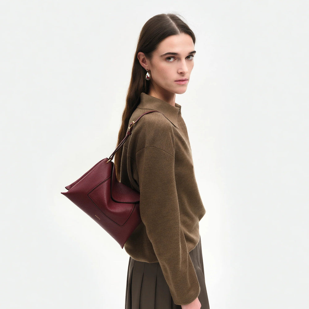 Wandler - Penelope Slouch Bag Acai Crust - Kalifornia Jean Bar