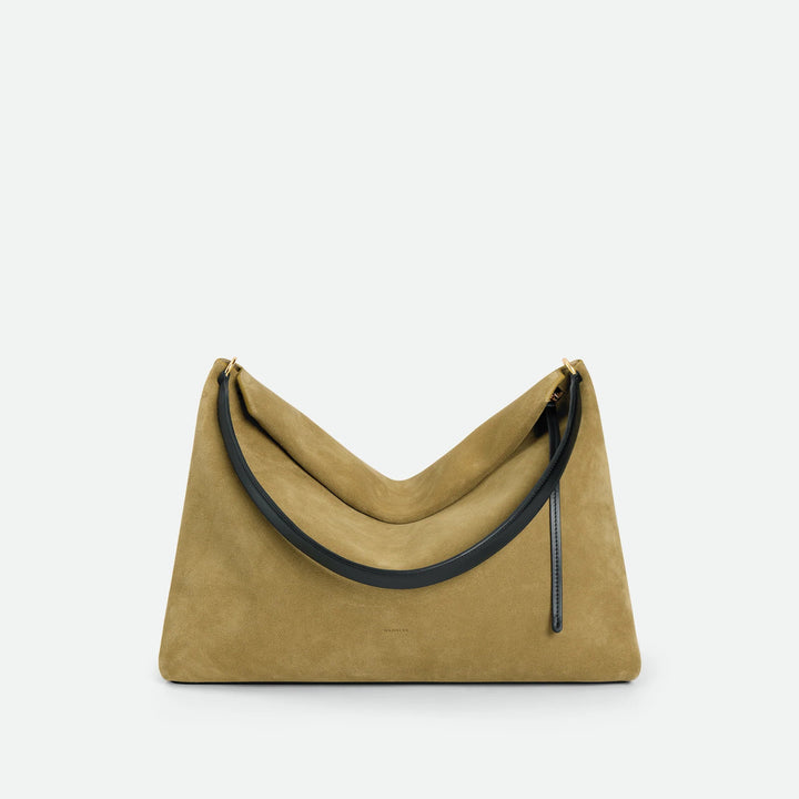 Wandler - Penelope Tote in Khaki Suede/Black - Kalifornia Jean Bar