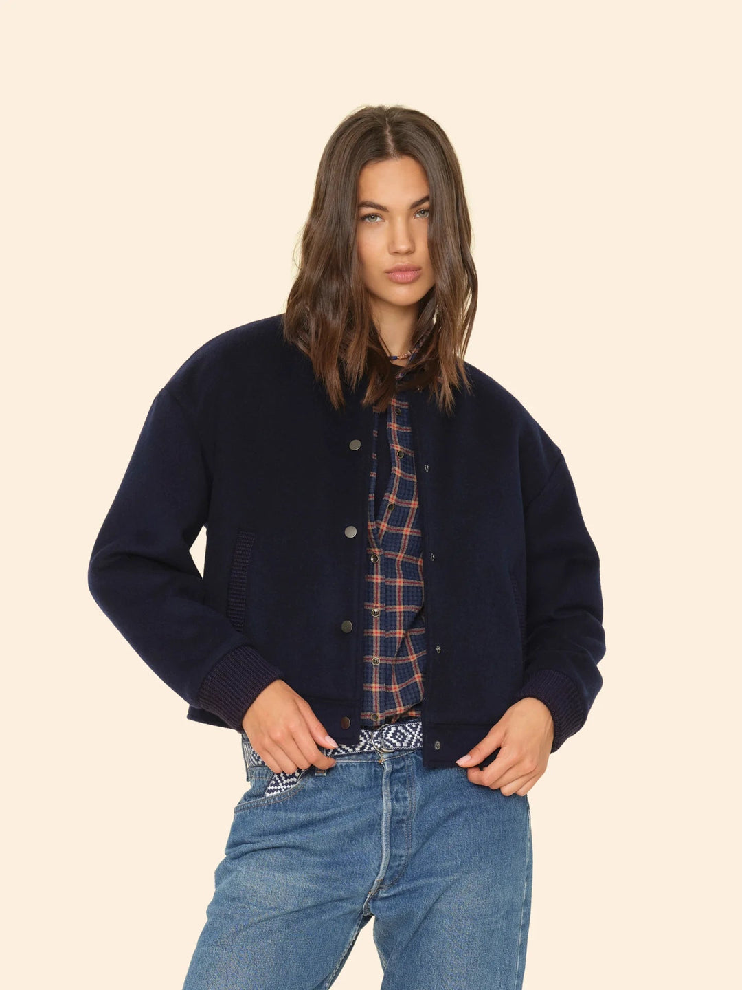 Xirena - Dark Navy Braidy Jacket - Kalifornia Jean Bar