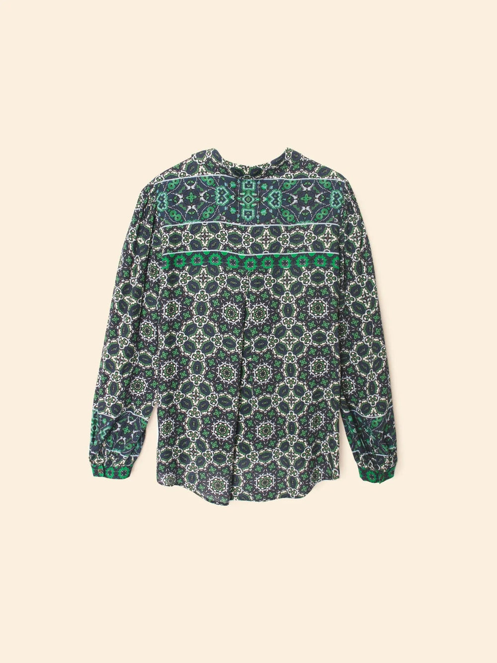 Xirena - Gaby Shirt in Navy Tile - Kalifornia Jean Bar