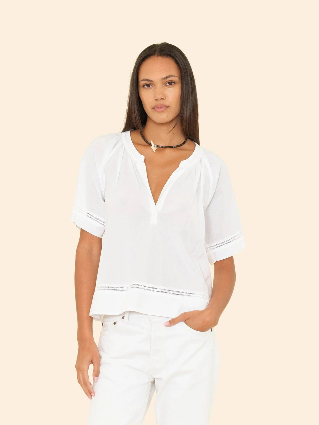 Xirena - White Sadie Top - Kalifornia Jean Bar