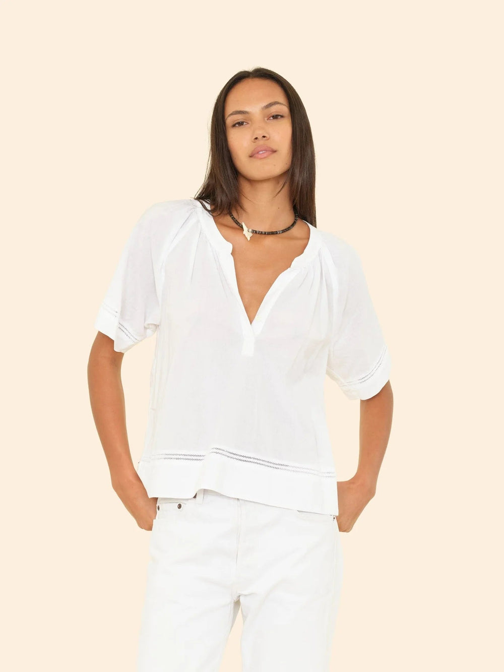 Xirena - White Sadie Top - Kalifornia Jean Bar